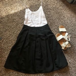 Express Size 6 midi black skirt. New with tags